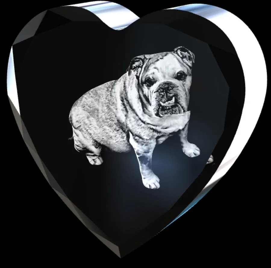 The Bulldog — From our studio — Heart Keychain · 35 × 35 × 12 mm